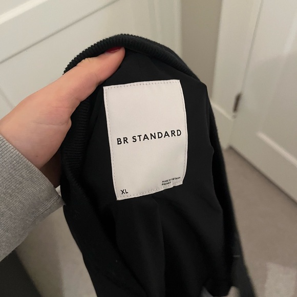 Banana Republic Black Bomber Jacket — Brand New w/ Tags - Picture 3 of 4